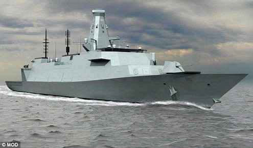 Министерство обороны Великобритании раскрыли проект нового боевого корабля