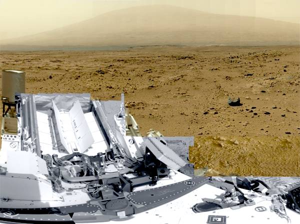 Марсоход Curiosity прислал большую панораму Марса